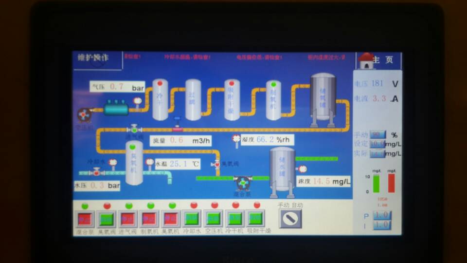 PLC高端高濃度臭氧水機 PLC高濃度臭氧水生成器